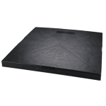 EcoPad Black Plastic Pad, 30 x 30 x 2"