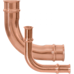 RLS Copper Press 90 deg Elbow (Crimp), 3/8"