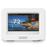 8.1" Wi-Fi Thermostat w/ Humidity Sensor, 7 Day, 3H/2C