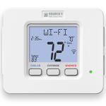 Digital Push Button Thermostat, 1 Day, 2H/1C