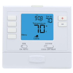 4" 700 Series Blue Backlight Thermostat,  5-1-1 Day, 1H/1C